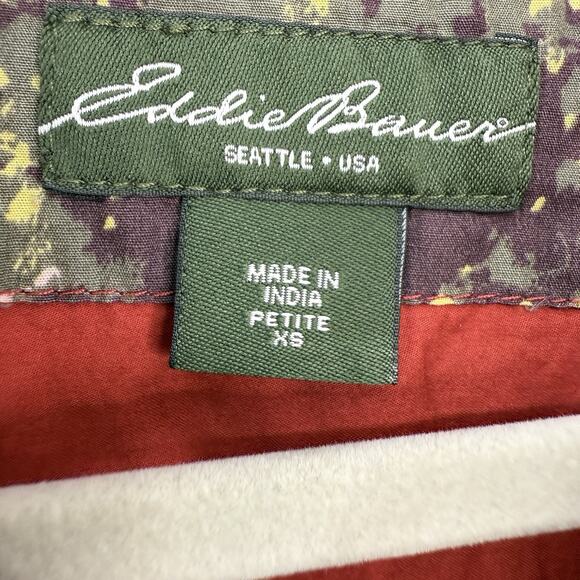 Eddie Bauer XS Women Utility Jacket Rust Hooded Full Zip Bella Twilight Gorpcore - Picture 10 of 14